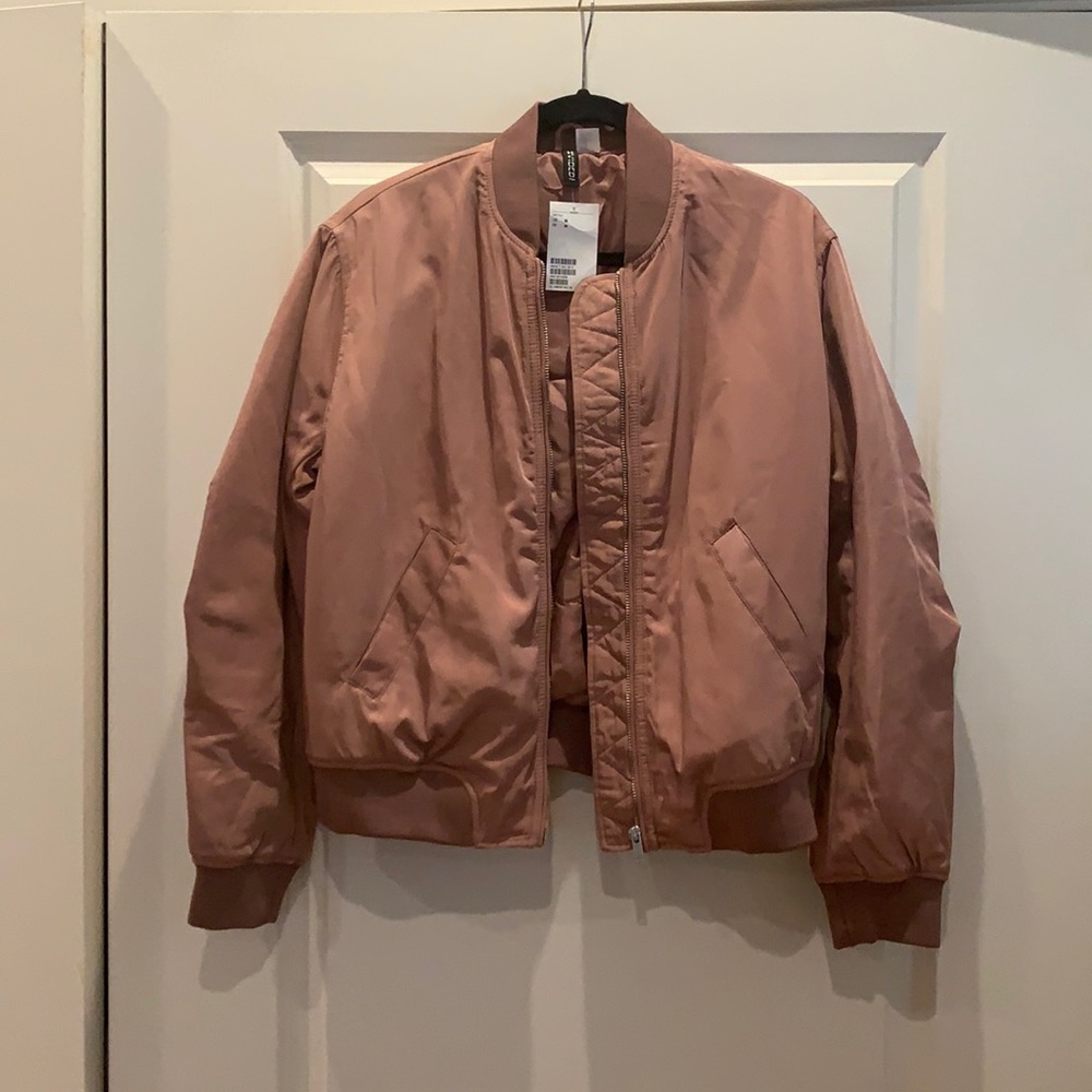 Mauve bomber jacket